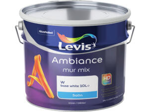 Levis Peinture murale Ambiance satinée 10l mix blanc base de mélange