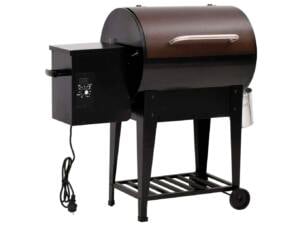 Pelletbarbecue met bodemplaat 94cm ijzer zwart