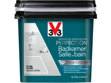 V33 Perfection peinture rénovation salle de bains satin 0,75l plume 1