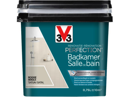 V33 Perfection peinture rénovation salle de bains satin 0,75l seigle 1