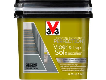 V33 Perfection peinture rénovation sol & escalier satin 0,75l carbonate 1