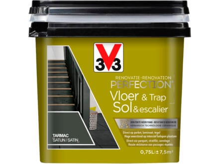 V33 Perfection peinture rénovation sol & escalier satin 0,75l tarmac 1