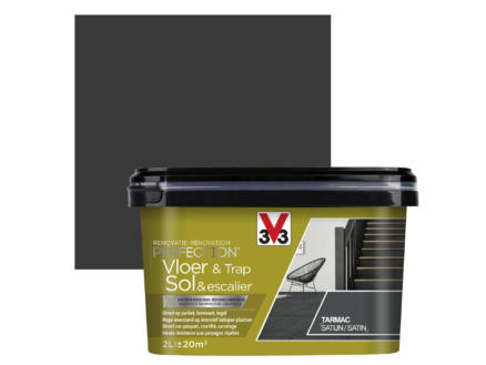 V33 Perfection peinture renovation sol & escalier satin 2l tarmac