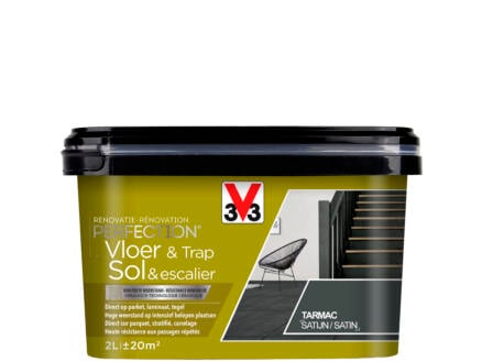 V33 Perfection peinture renovation sol & escalier satin 2l tarmac 1