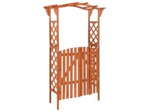 Pergola avec portail 1,16x0,40x2,04 m épicéa
