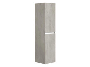 Allibert Pesaro meuble colonne 40cm 2 portes béton clair