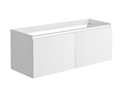 Allibert Pesaro meuble lavabo 120cm 2 portes blanc brillant 1