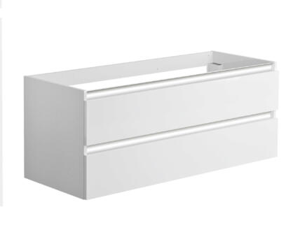 Allibert Pesaro meuble lavabo 120cm 2 tiroirs blanc brillant 1