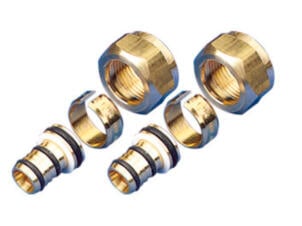 Van Marcke go Pex-Alu rechte koppeling 3/4" F 20x2 mm