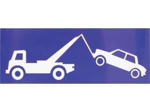 Carpoint Pictogramme autocollant remorquage de la voiture 34x14 cm