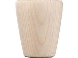 Pied de meuble rond 70mm 80mm pin