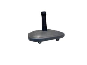 Pied de parasol 25kg à roulettes béton anthracite