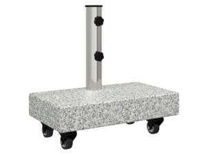 Pied de parasol 45x25x45 cm granit gris