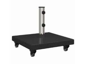 Pied de parasol 45x45x45 cm granit noir