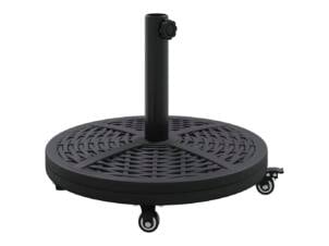 Pied de parasol art déco Ø45x39,5 cm fer noir