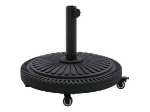 Pied de parasol art déco Ø45x39.5cm fer noir