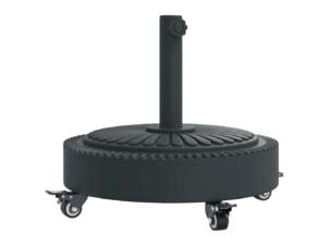 Pied de parasol avec roues pour mât Ø38/48 mm 27kg rond