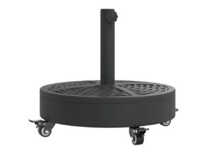 Pied de parasol avec roues pour mât Ø38/48 mm 27kg rond