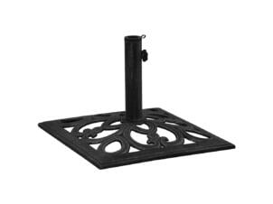 Pied de parasol fonte 47x47x33 cm noir