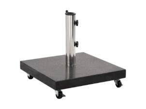 Pied de parasol granit 30kg carré noir