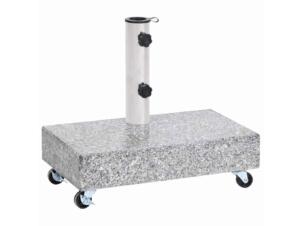 Pied de parasol granite 45x25x8 cm gris clair