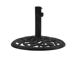Pied de parasol noir 48x48x33 cm fonte