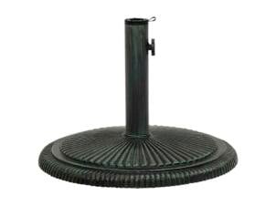 Pied de parasol vert 45x45x30 cm fonte