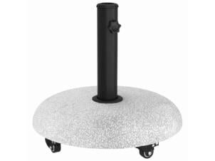 Pied de parasol Ø45x40 cm béton gris clair