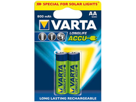 Varta Pile NI-MH AA 800mAh rechargeable 2 pièces 1