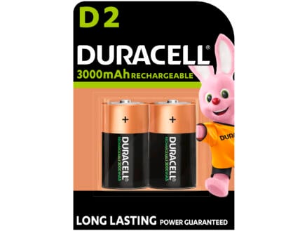 Duracell Pile NI-MH D 1,2V 2200mAh 2 pièces 1
