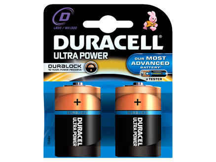 Duracell Pile Ultrapower D 1,5V 2 pièces 1