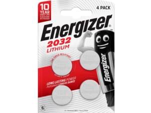 Energizer Pile bouton CR2032 lithium 3V, lot de 4