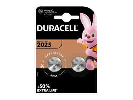 Duracell Pile bouton DL2025 lithium 3V 2 pièces 1