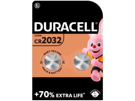 Duracell Pile bouton DL2032 lithium 3V 2 pièces 1