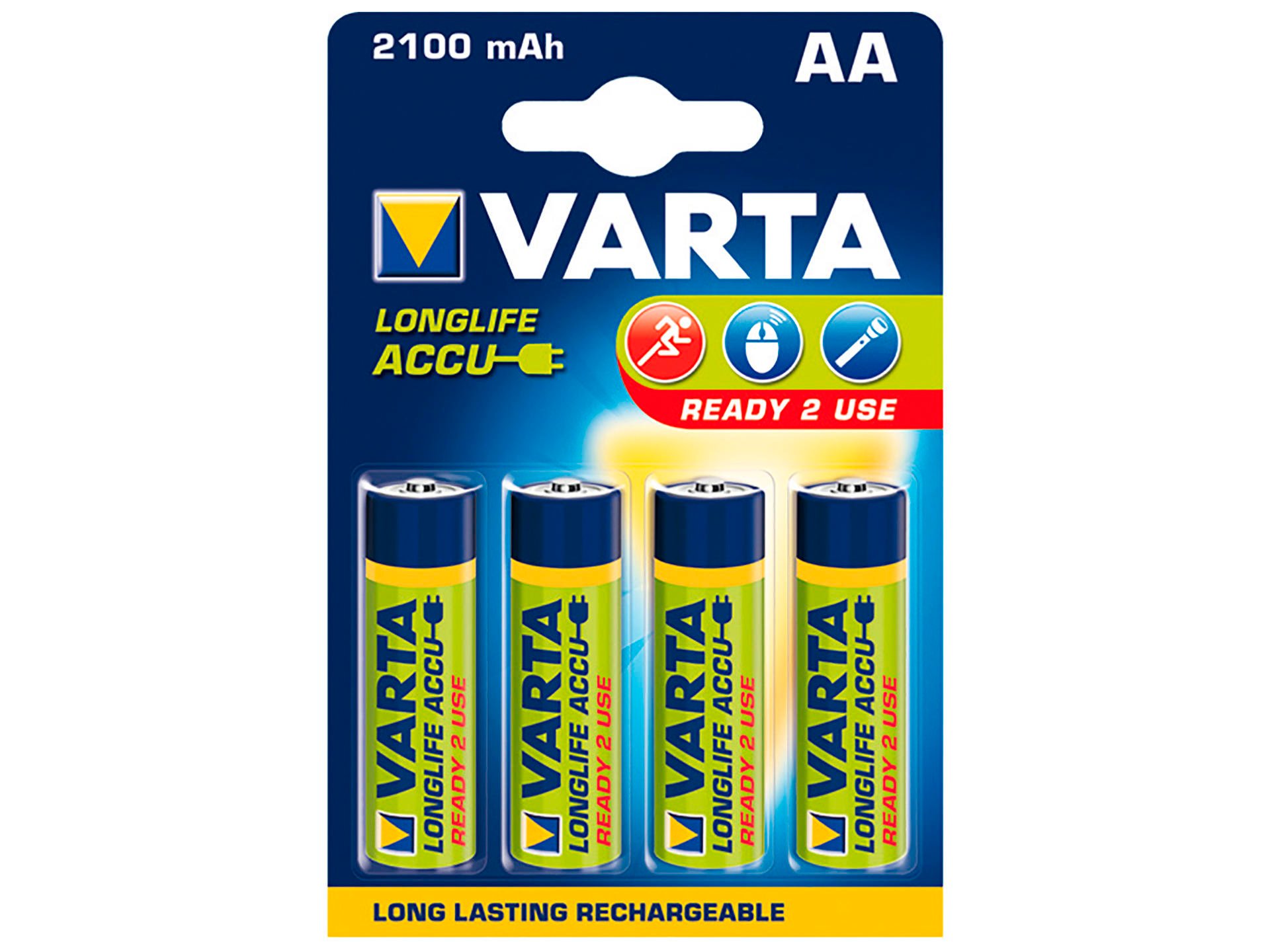 Varta Pile rechargeable NI-MH AA 1,5V 2100mAh 4 pièces
