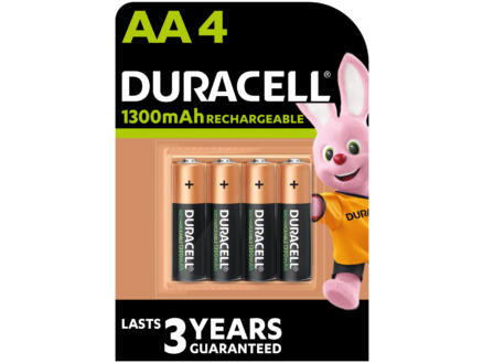 Duracell Pile rechargeable NI-MH AA 1300mAh 4 pièces 1