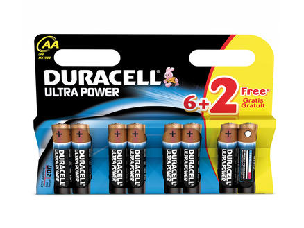 Duracell Piles Ultra Power AA 6+2 gratuites 1