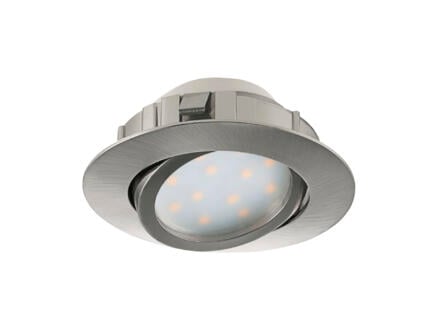 Eglo Pineda spot LED encastrable 6W orientable dimmable nickel mat 1
