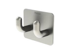Tiger Pinky Double haak inox geborsteld