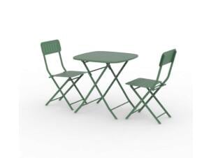 Garden Plus Pipa set bistro avec 2 chaises vert