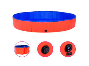 Piscine pour chien 200x30 cm rouge