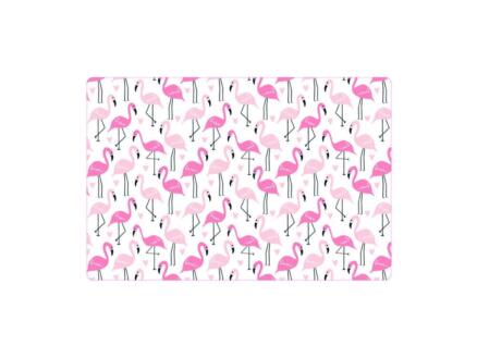 Placemat antislip 45x30 cm pink flamingos 1