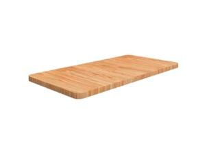 Plan de toilette 80x40x2,5 cm bois traité brun clair