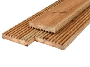 Plank 240x14,5x1,9 cm antislip grenen
