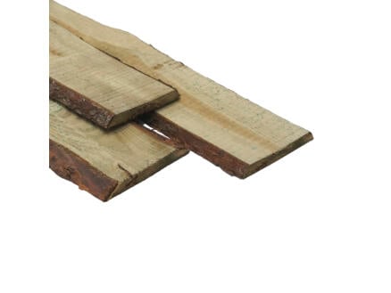Cartri Plank 300x15-20x1,9 cm met schors grenen 1