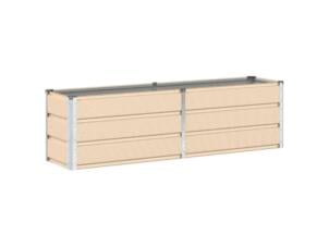 Plantenbak 160x40x45 cm staal ivoor