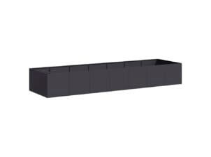 Plantenbak 280x80x40 cm staal zwart