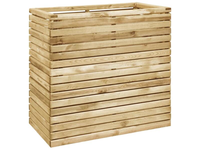 FSC-compostbak Van Geïmpregneerd Hout – 100x100x65 Cm, Eenvoudig Insteeksysteem, Voor Tuin- En Keukenafval