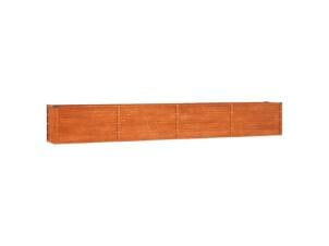 Plantenbak verhoogd 320x40x45 cm gepatineerd staal roestig