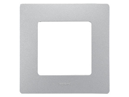 Legrand Plaque Niloé simple aluminium 1
